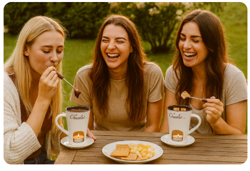 Couple’s Chocolate Fondue Set
