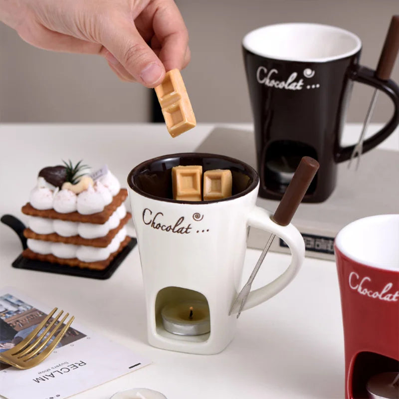Couple’s Chocolate Fondue Set