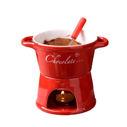 Nordic Creative Ceramic Chocolate Mug Candle Fire Boiler Cheese Sugar Melting Mug Dessert Bowl Kitchen Drinking Accessories