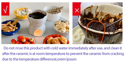 Fondue Pots Fondue Mug Set Personal Mini Chocolate Cheese Ice Cream Fondue Maker Kit Individual Butter Melter Cup Small Warmer